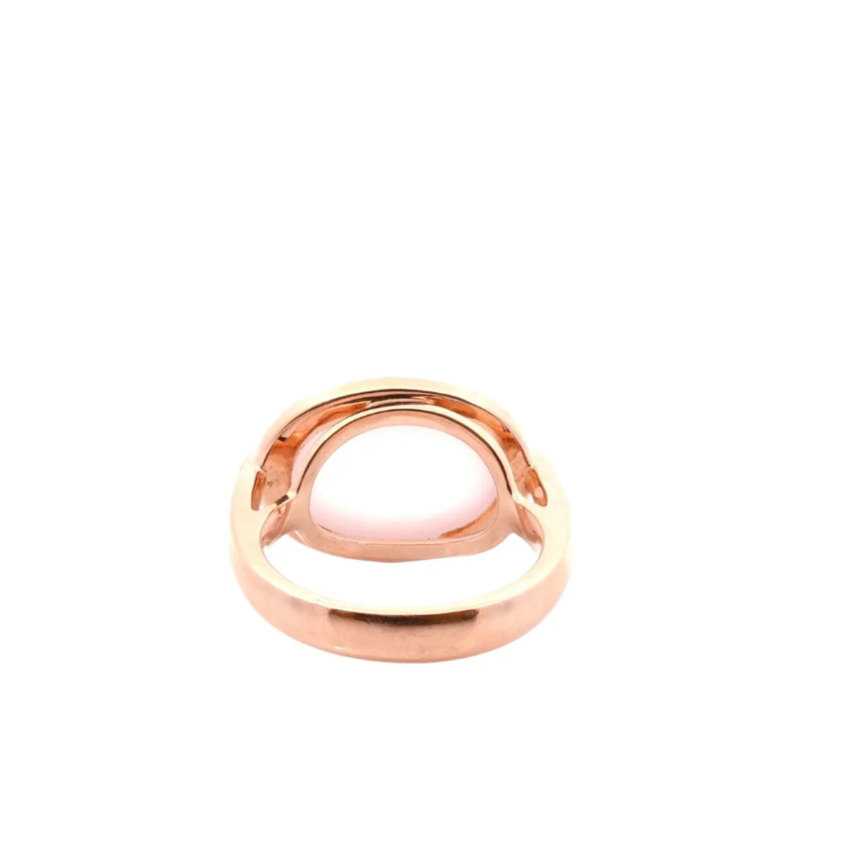 Bague en or blanc, quartz rose et diamants - Image 3