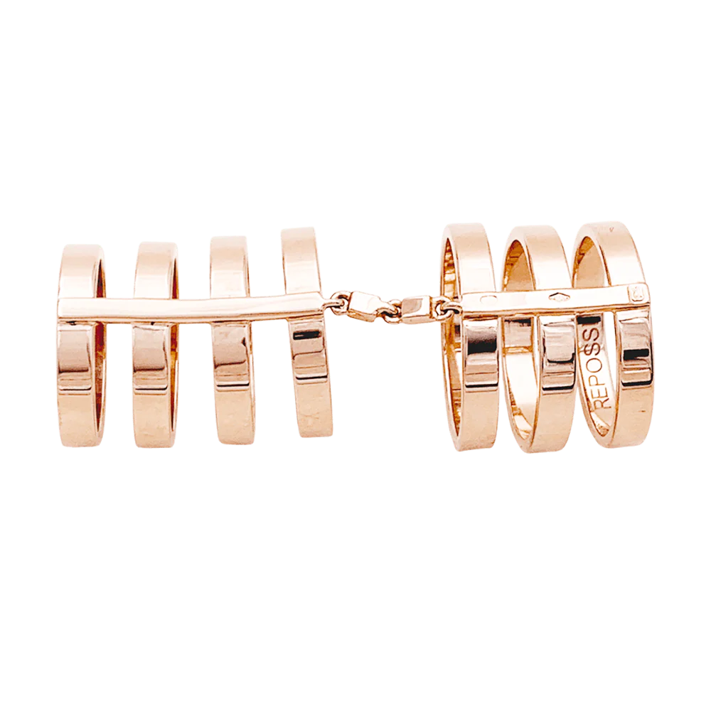 Bague REPOSSI "Berbere" en or rose - Image 3
