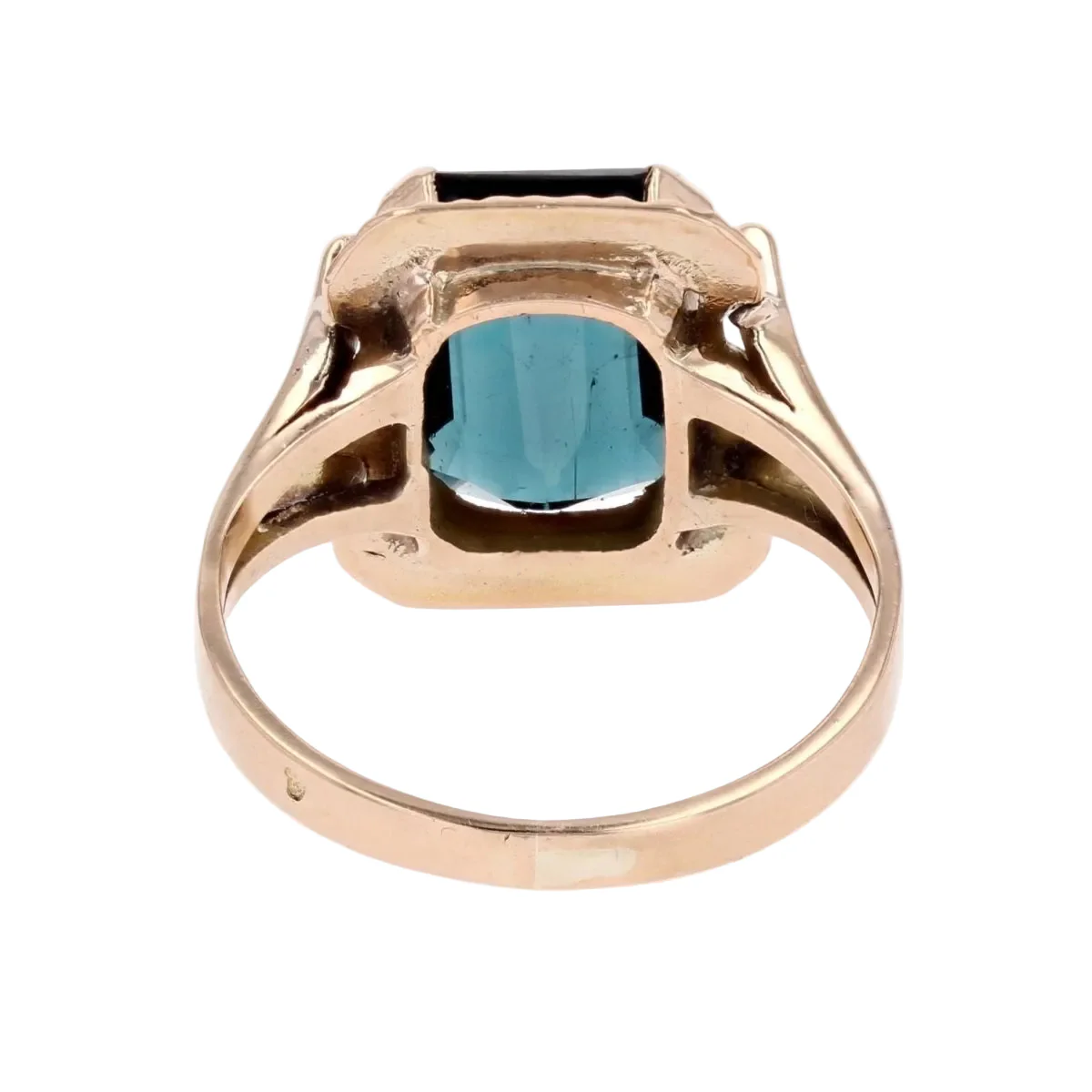 Bague Cocktail en or rose et tourmaline - Image 4
