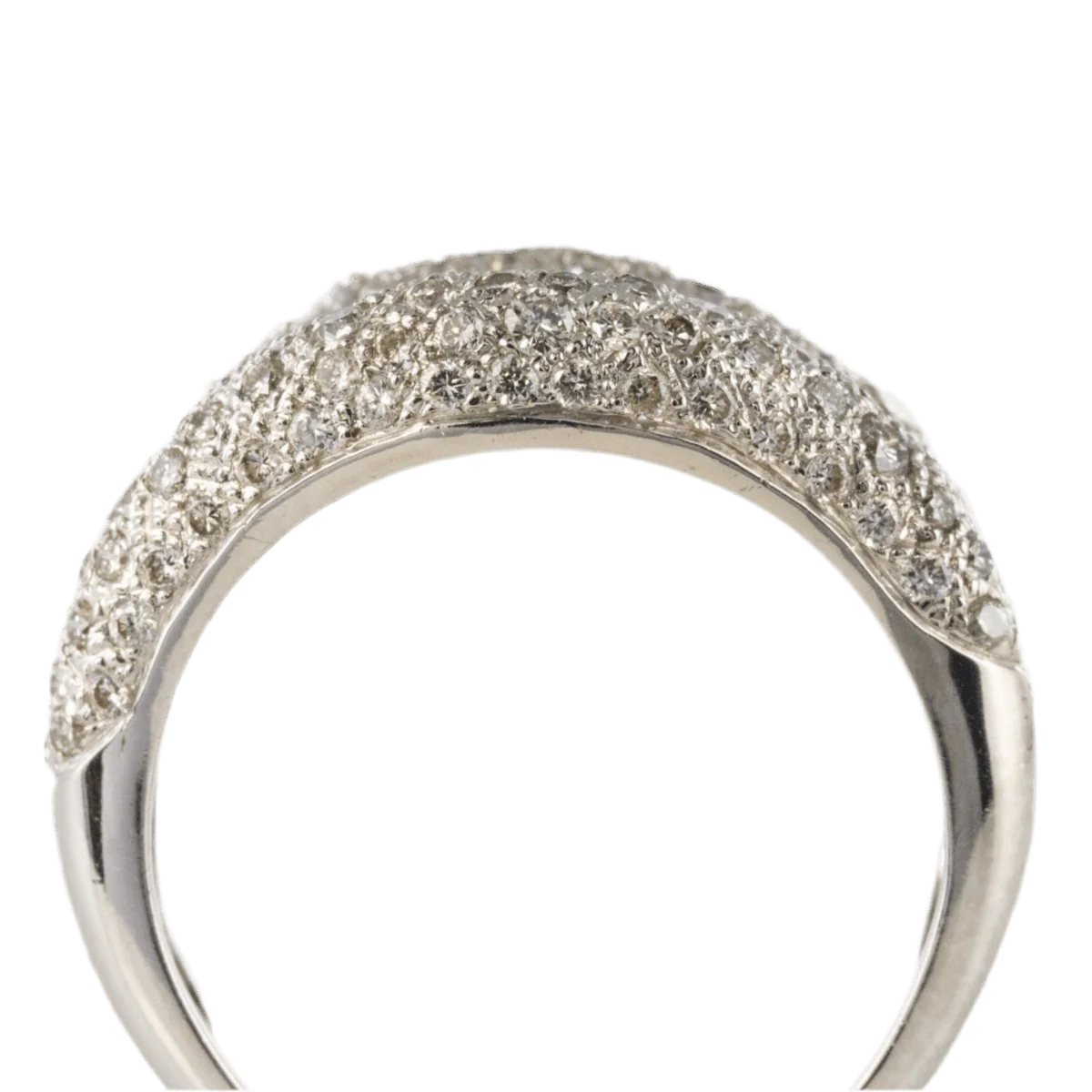 Bague Pavée en or blanc, rubis et diamants - Image 6
