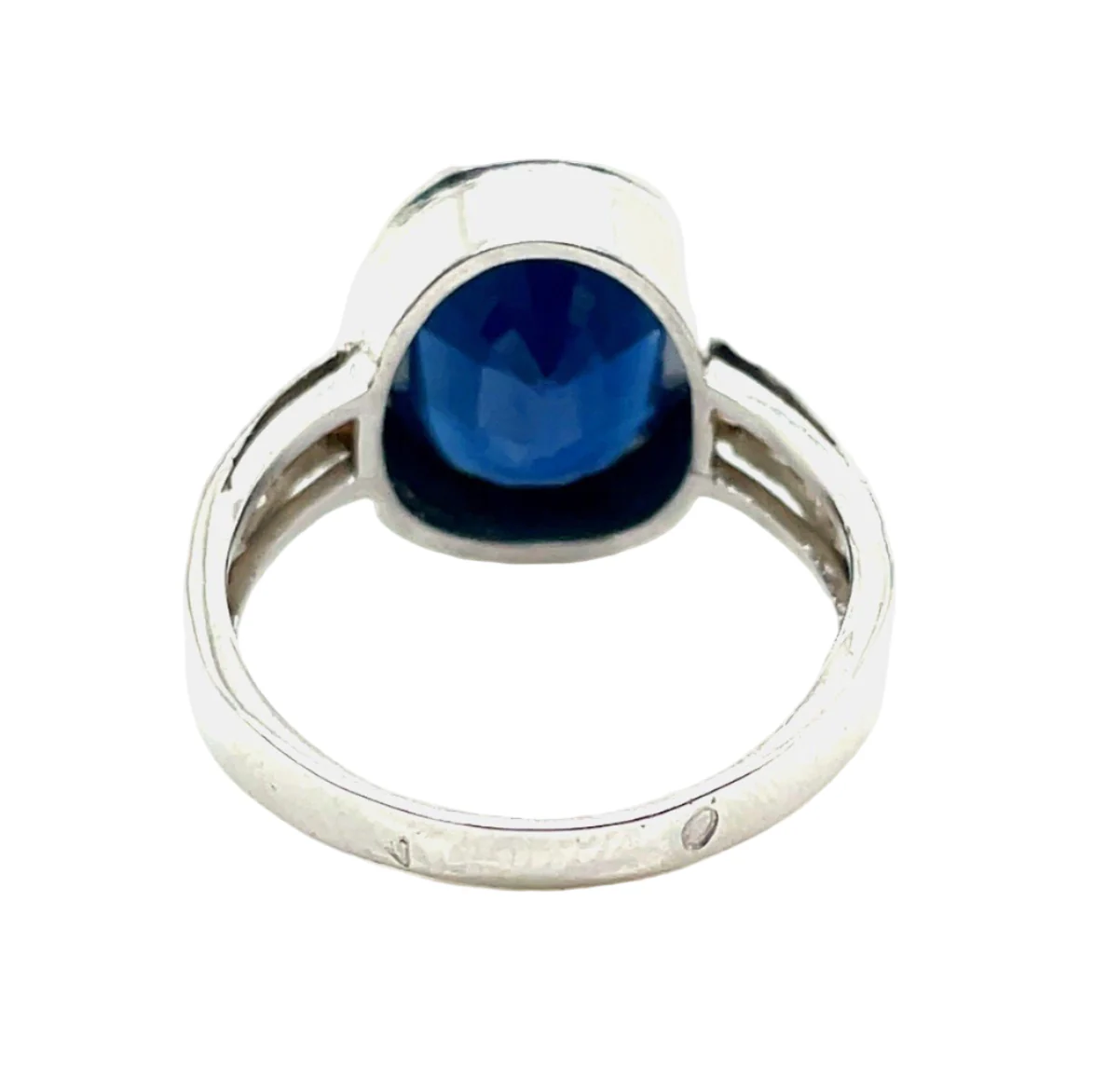 Bague en or blanc, saphir et diamants Princesse - Image 3