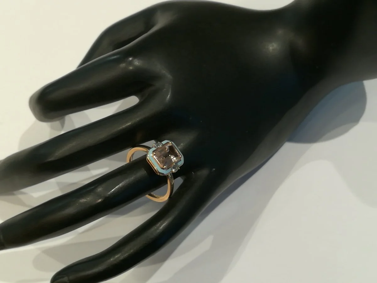Bague Sélim Mouzannar Or Rose Morganite - Image 6