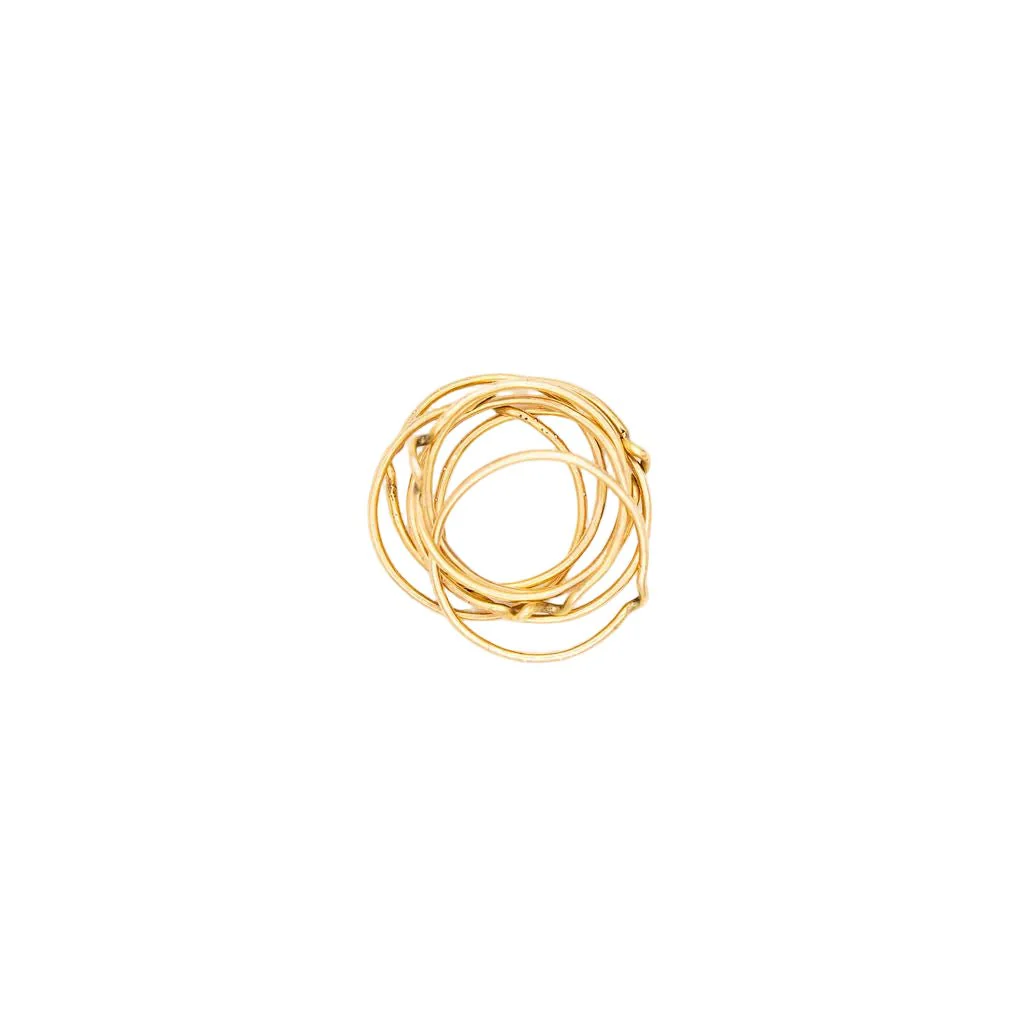Bague semainier en or jaune - Image 3