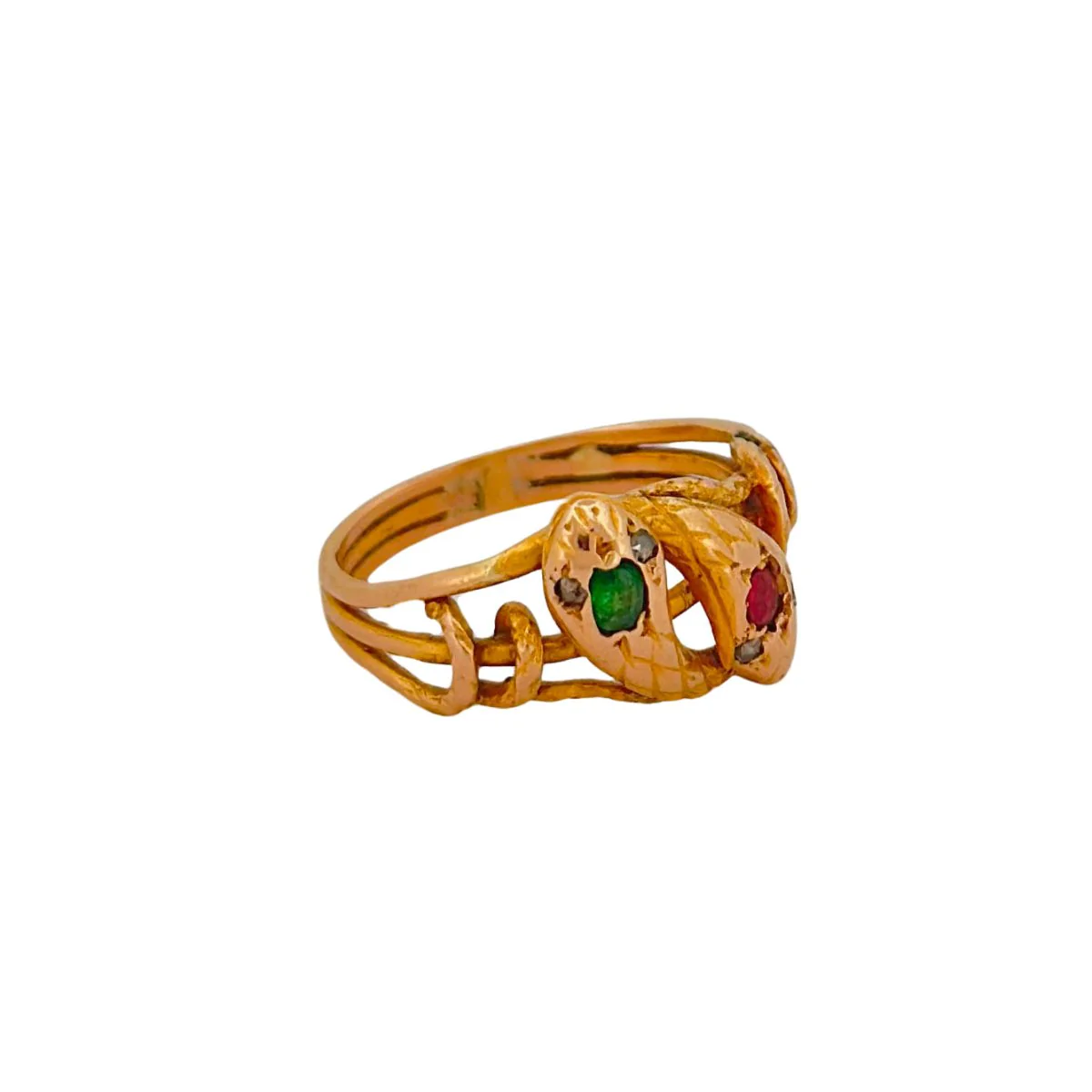 Bague Serpents en or jaune - Image 6
