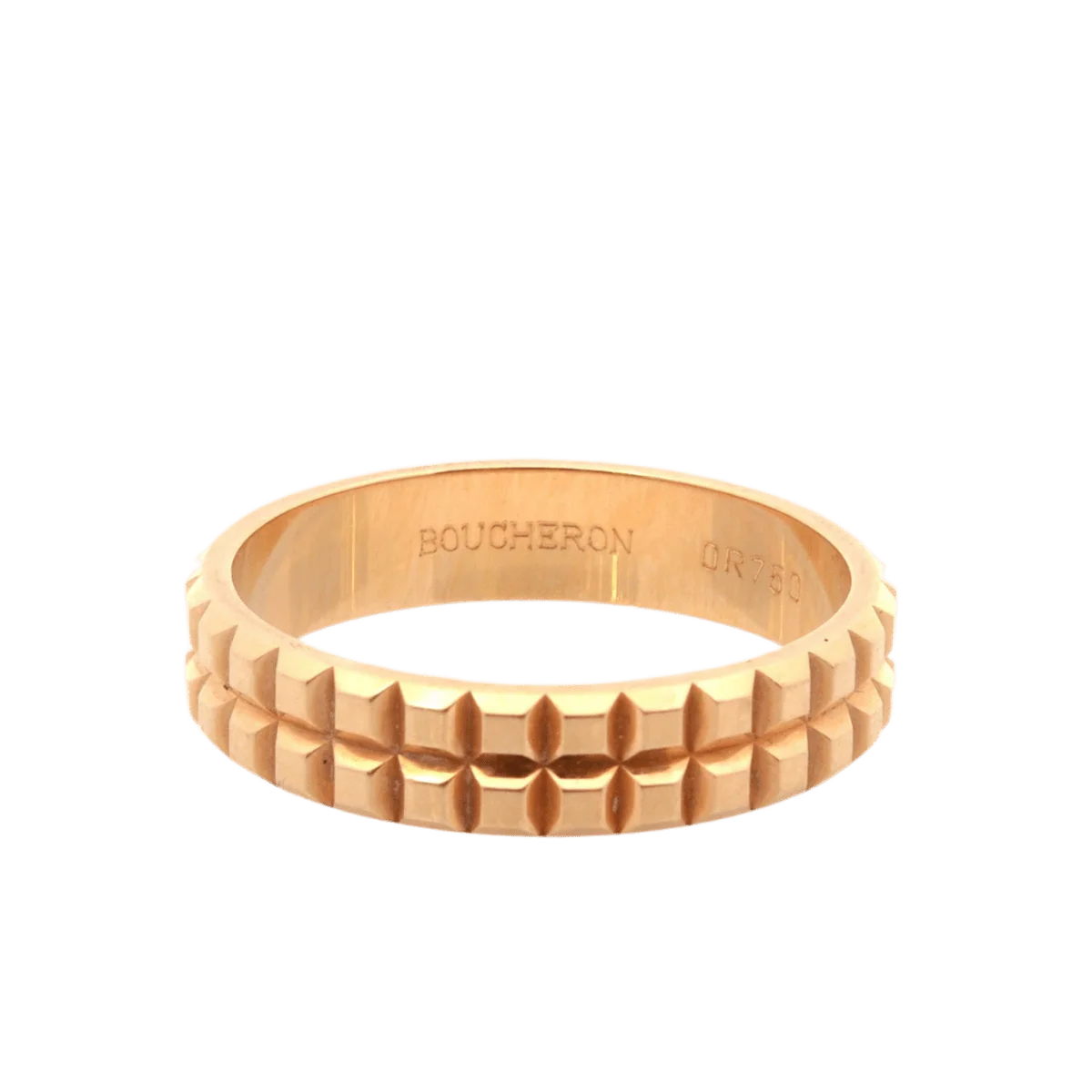 Bague Alliance BOUCHERON "Clou de Paris" en or jaune