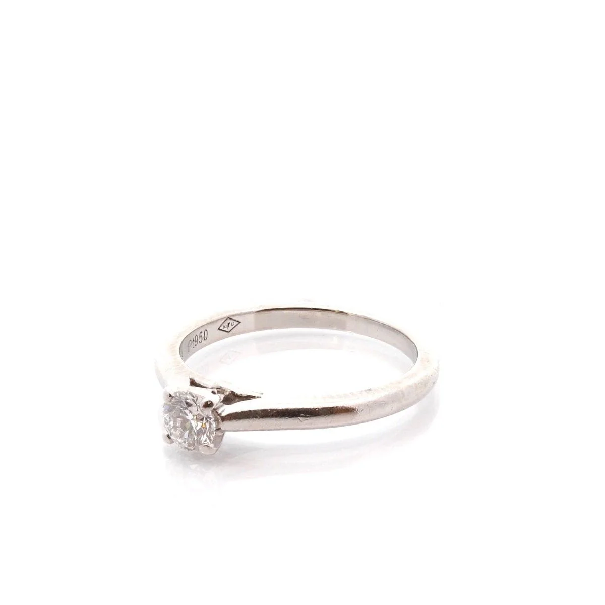Bague Solitaire CARTIER en platine et diamant - Image 2