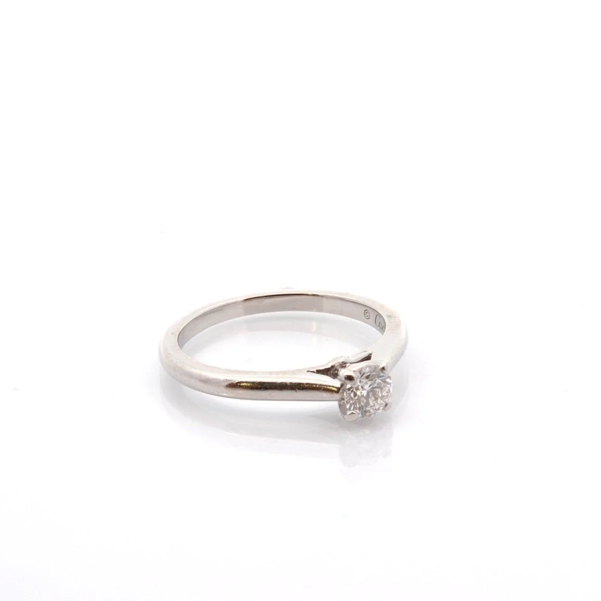 Bague Solitaire CARTIER en platine et diamant - Image 4