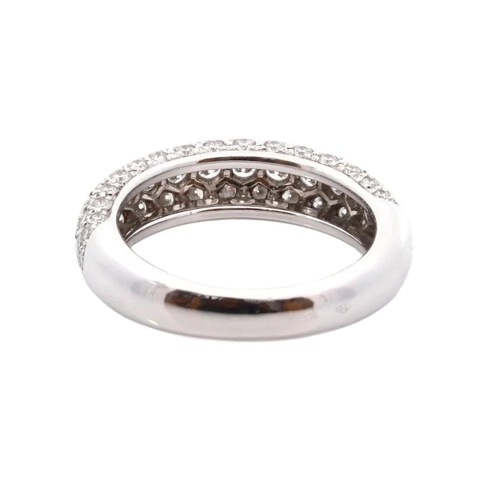 Bague Pavée CARTIER en or blanc et diamants - Image 3