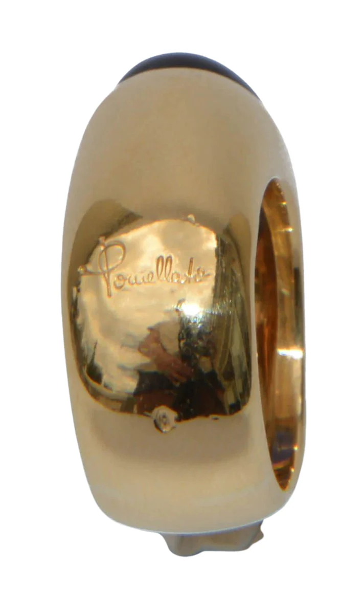 Bague signée de la maison Pomellato en or jaune et cordiérite - Image 3