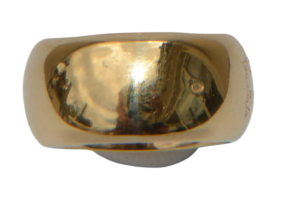 Bague signée de la maison Pomellato en or jaune et cordiérite - Image 4