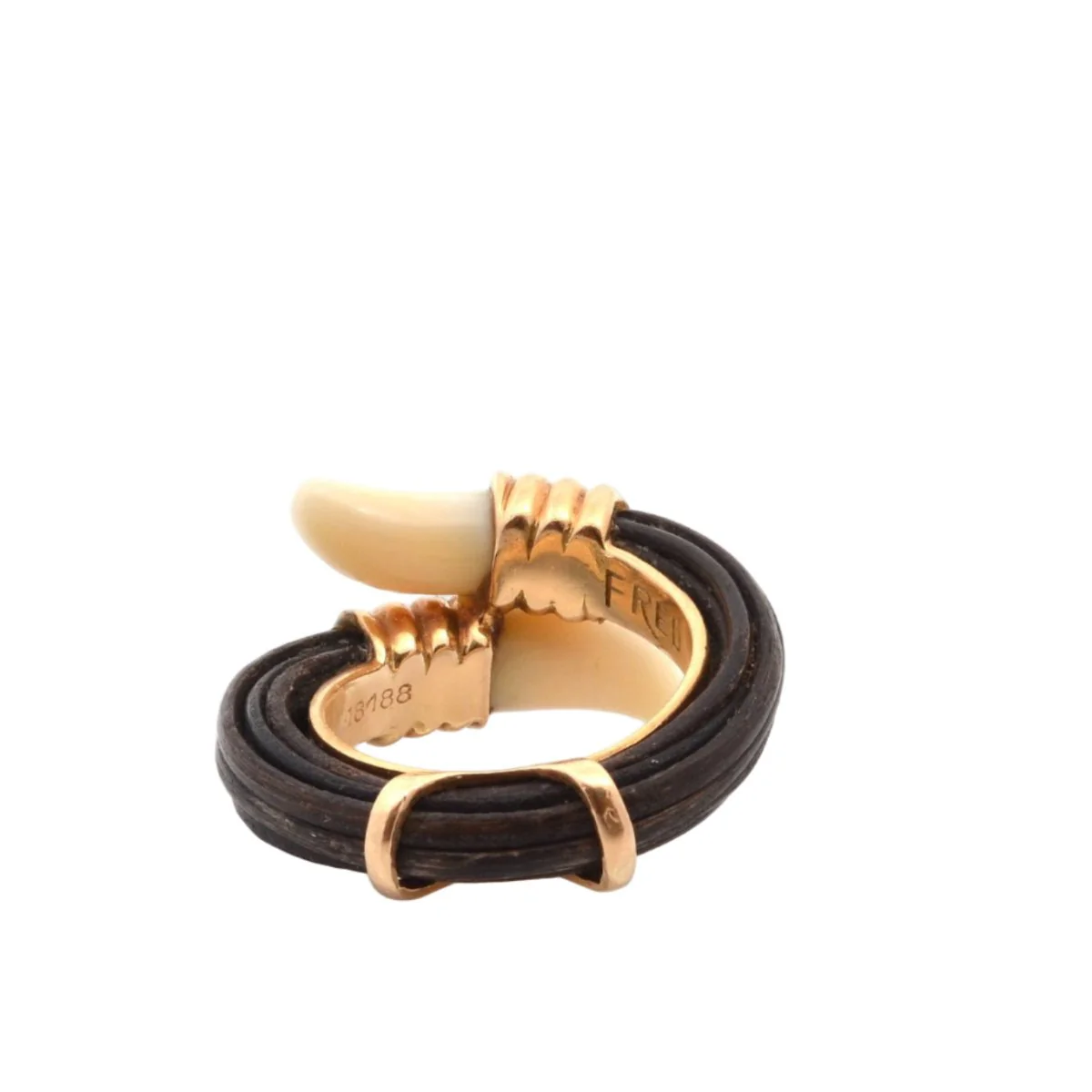 Bague Toi & Moi FRED en or jaune - Image 3