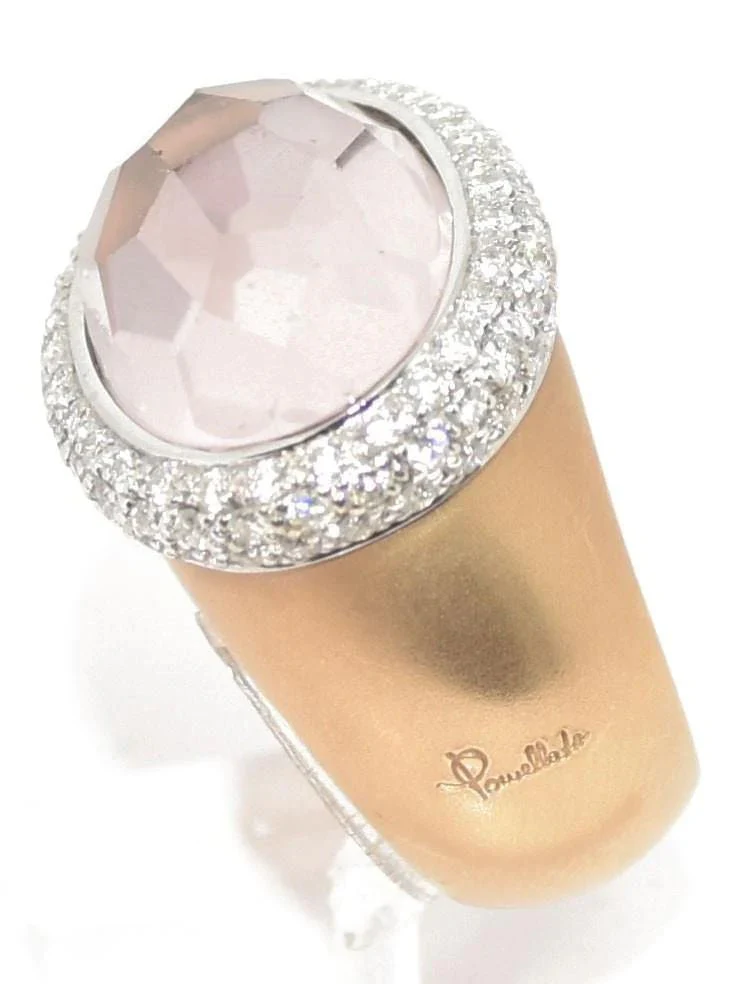 Bague signée Pomellato or rose ornée d'une morganite facettée - Image 4