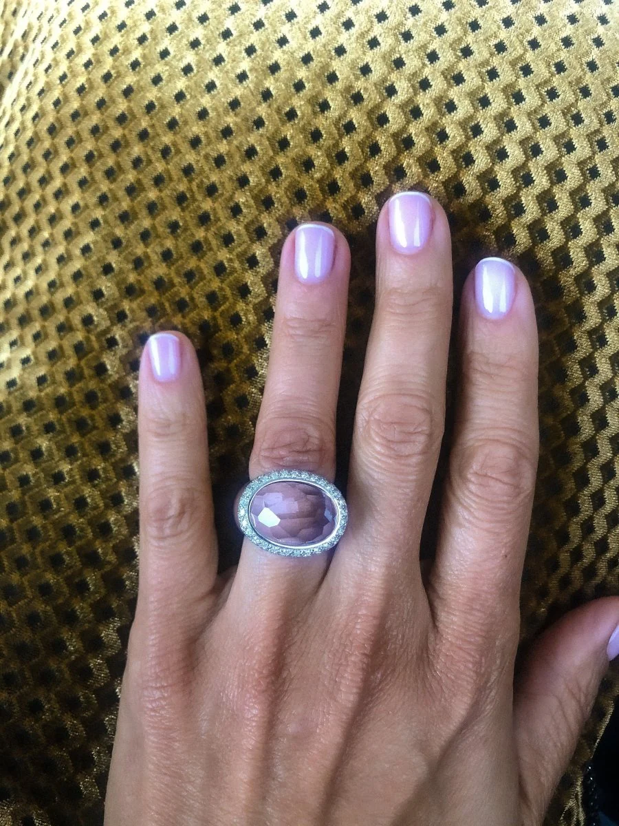 Bague signée Pomellato or rose ornée d'une morganite facettée - Image 5