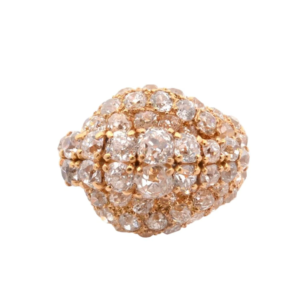 Bague Pavée STERLE en or jaune et diamants