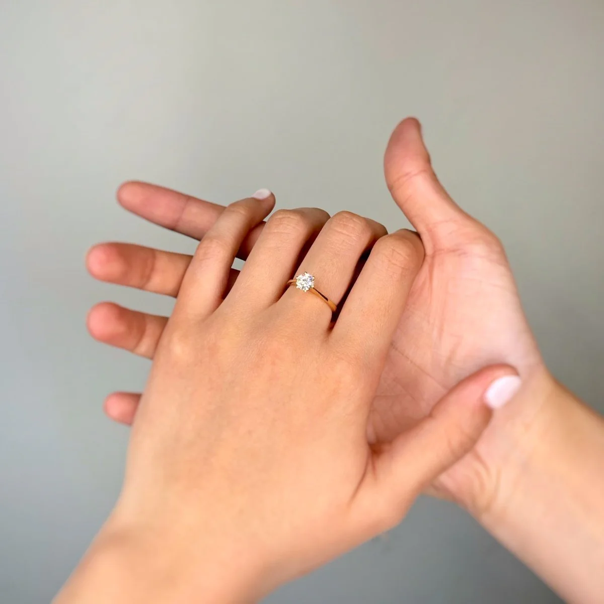 Bague Solitaire BUCHERER en or jaune et diamant - Image 2