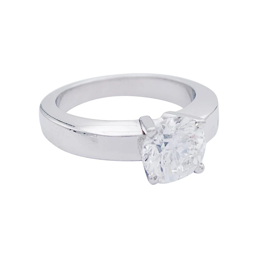 Bague Solitaire CARTIER "Déclaration" en platine et diamant