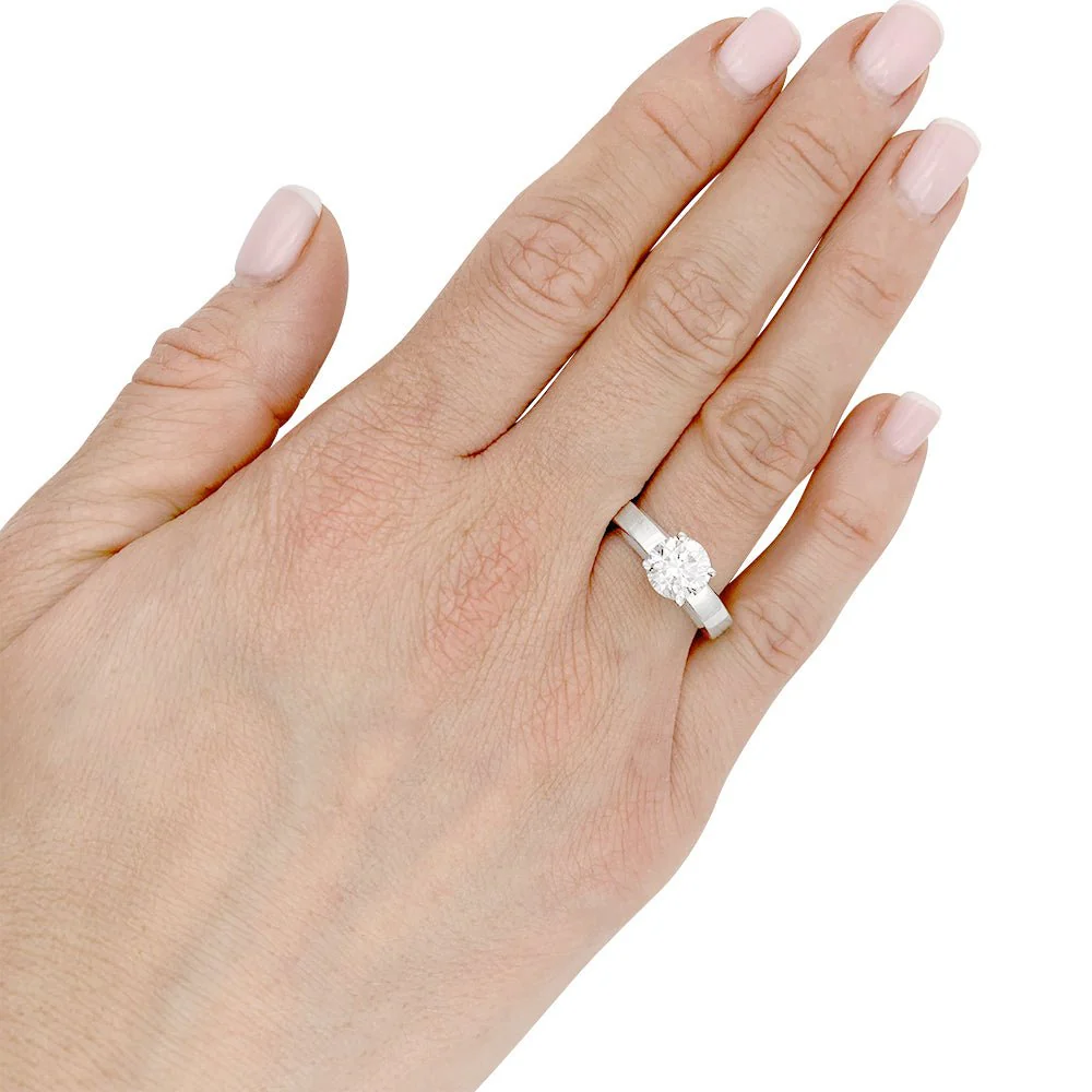 Bague Solitaire CARTIER "Déclaration" en platine et diamant - Image 8