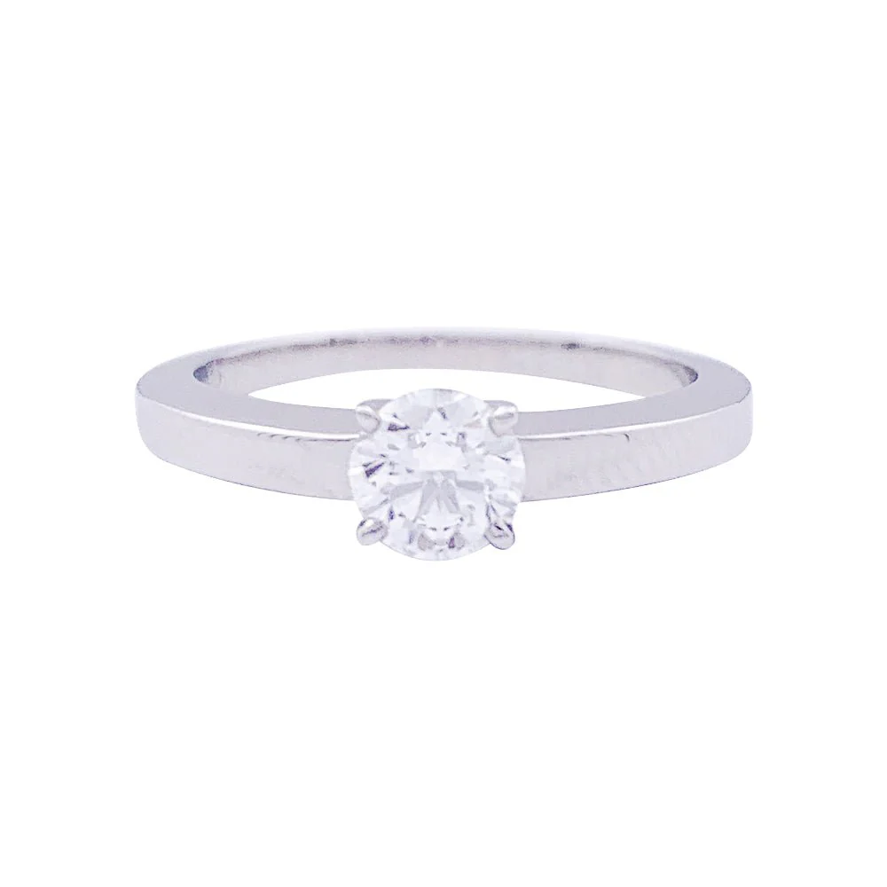 Bague Solitaire CARTIER "Déclaration" en platine et diamant