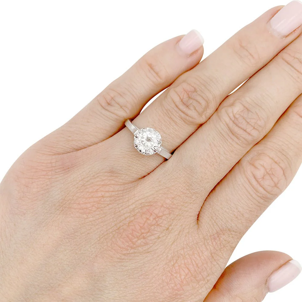 Bague solitaire diamant - Image 7