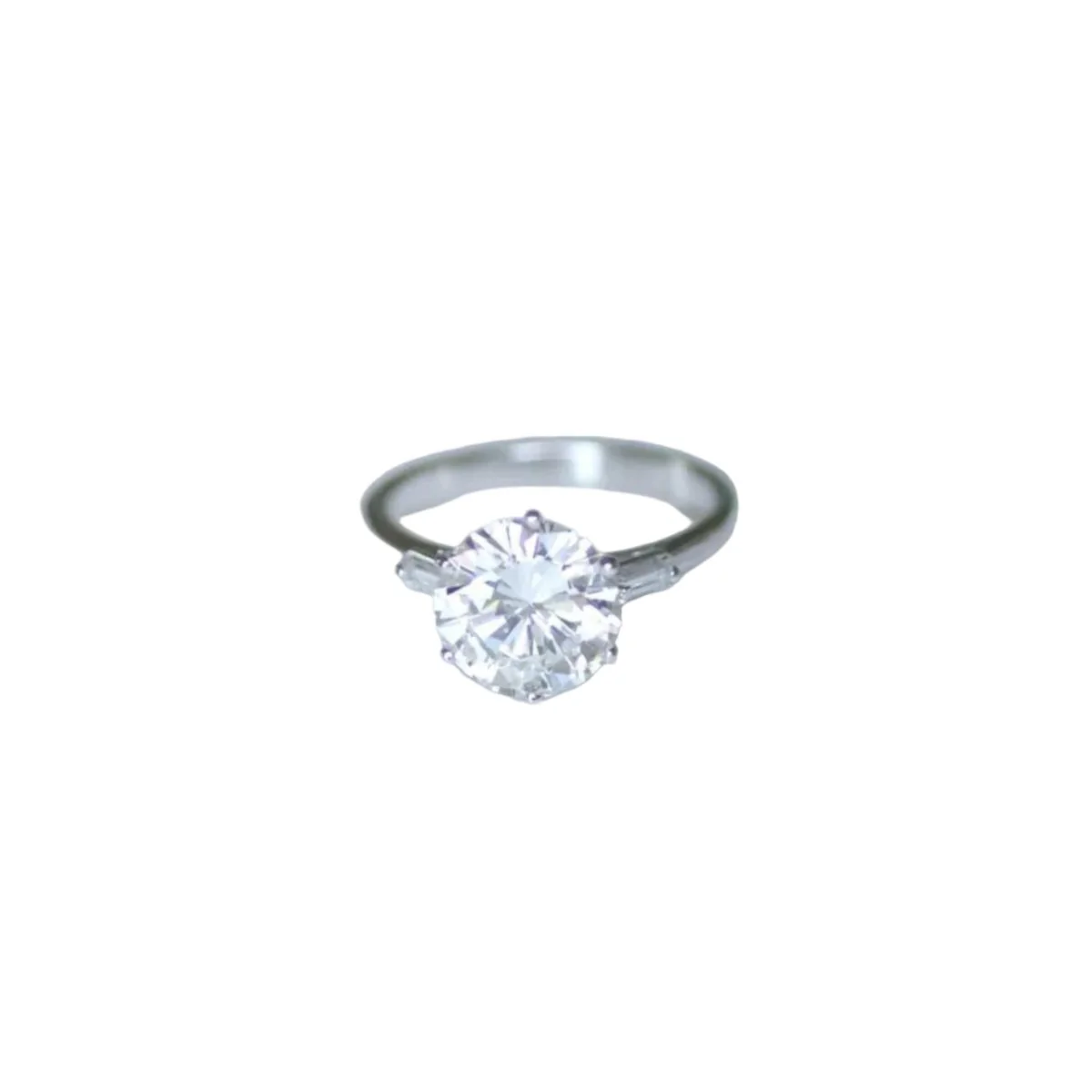 Bague Solitaire en or blanc et diamant