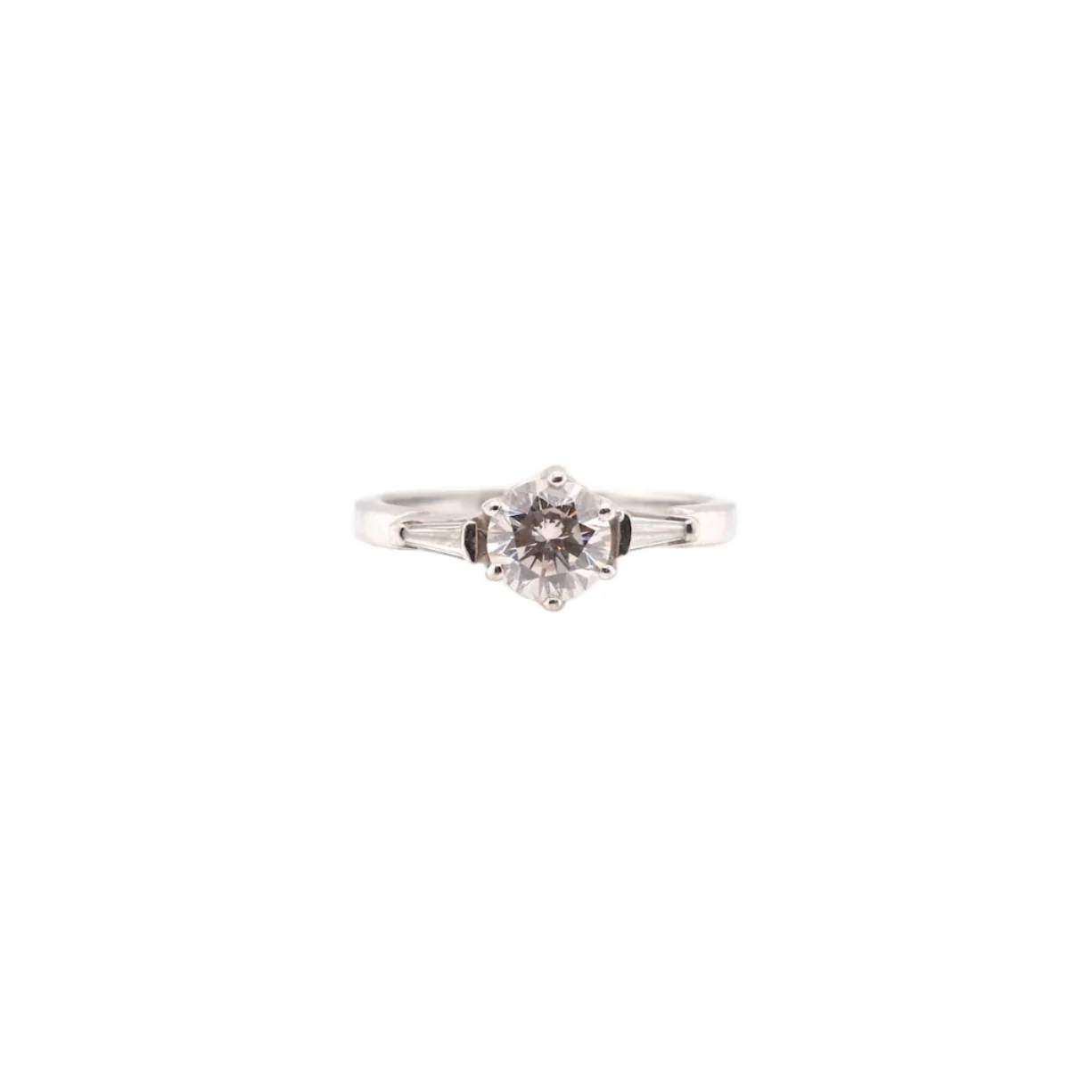 Bague Solitaire en platine et diamant