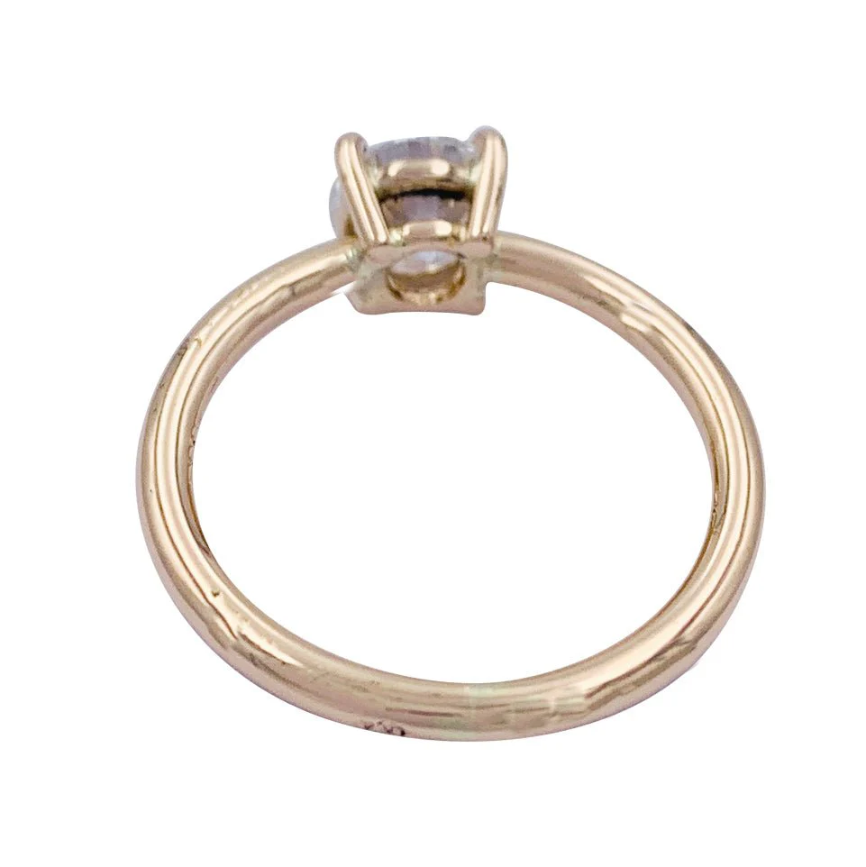 Bague solitaire en or blanc, diamant 1 carat - Image 4