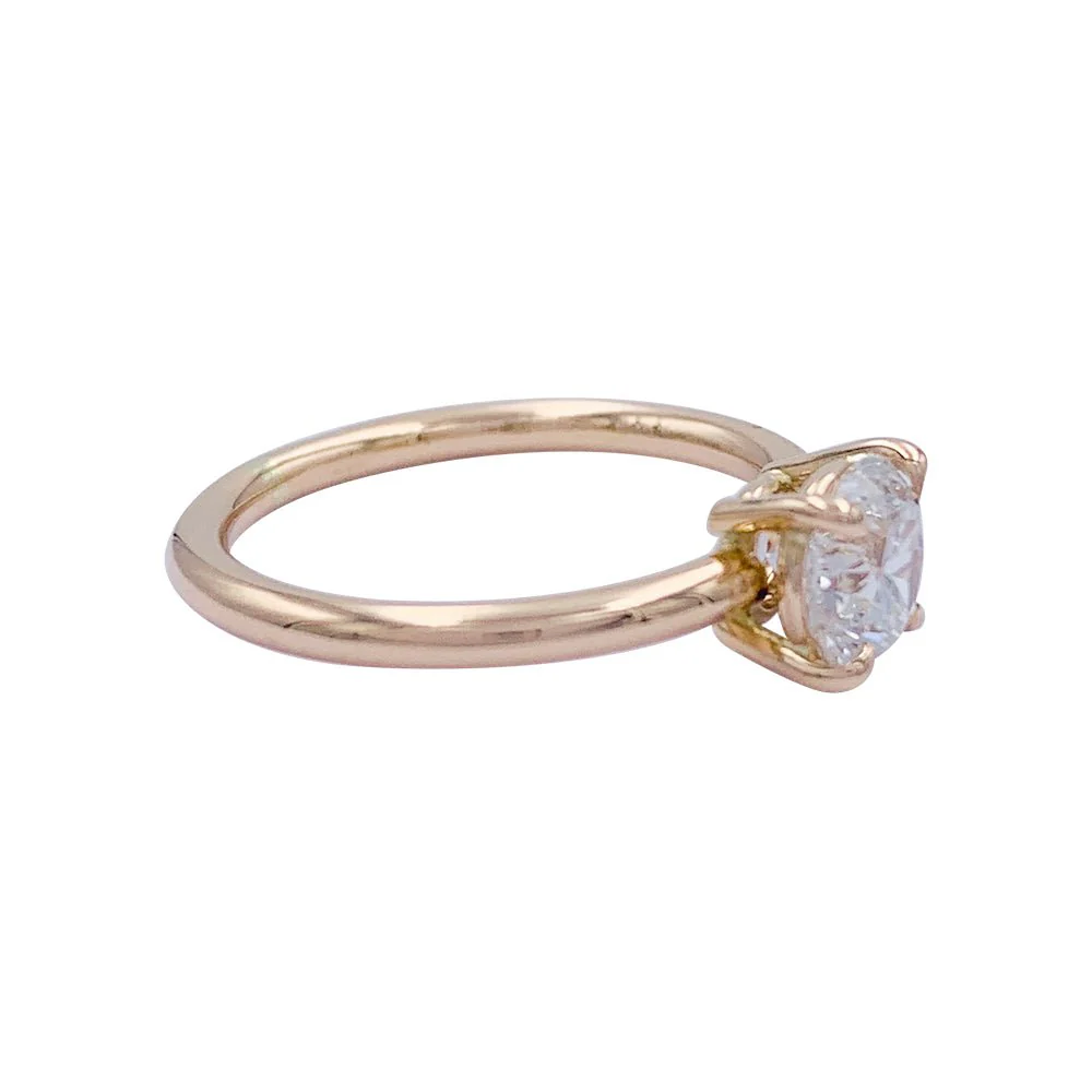 Bague solitaire en or blanc, diamant 1 carat - Image 6