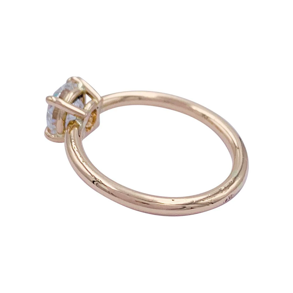 Bague solitaire en or blanc, diamant 1 carat - Image 7