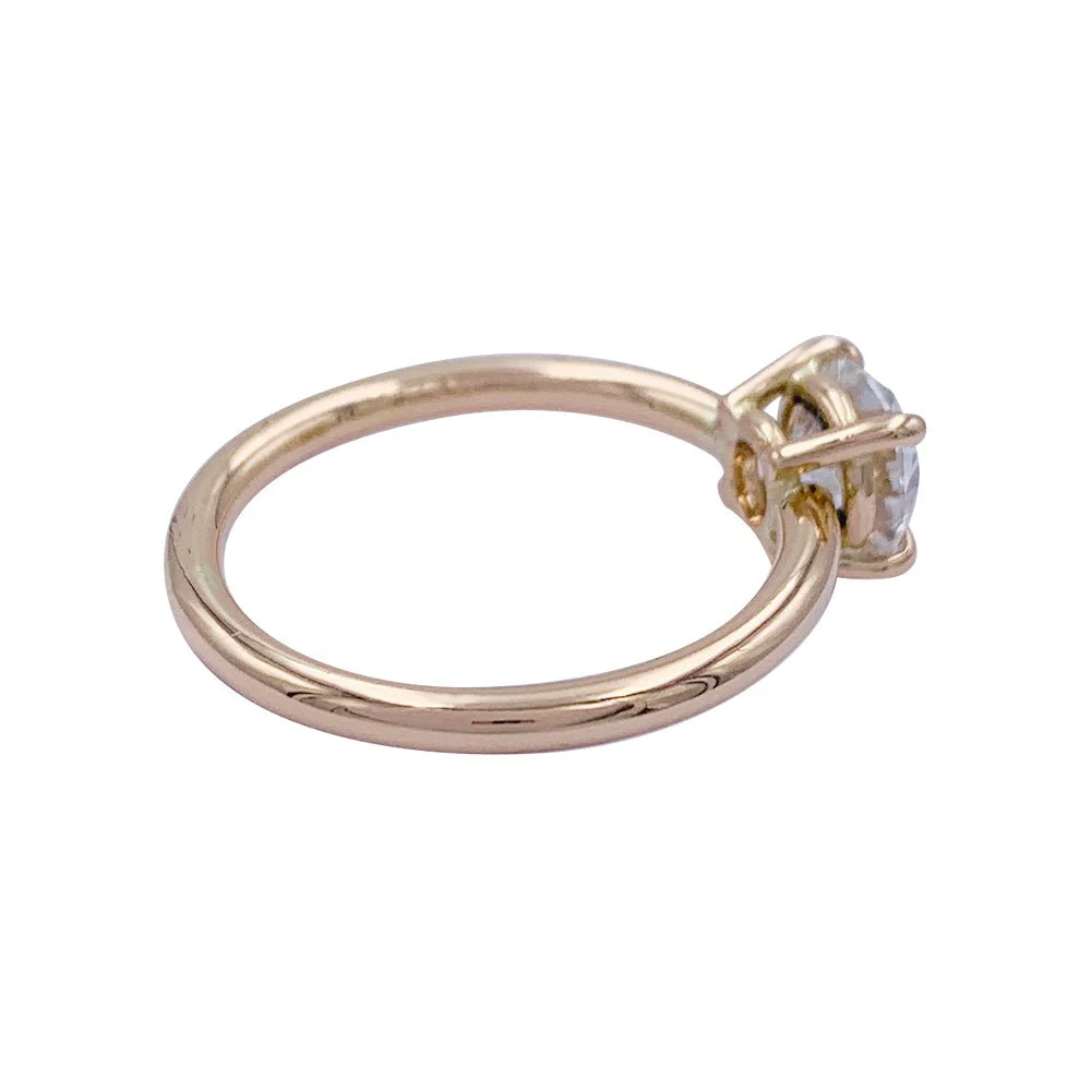 Bague solitaire en or blanc, diamant 1 carat - Image 8