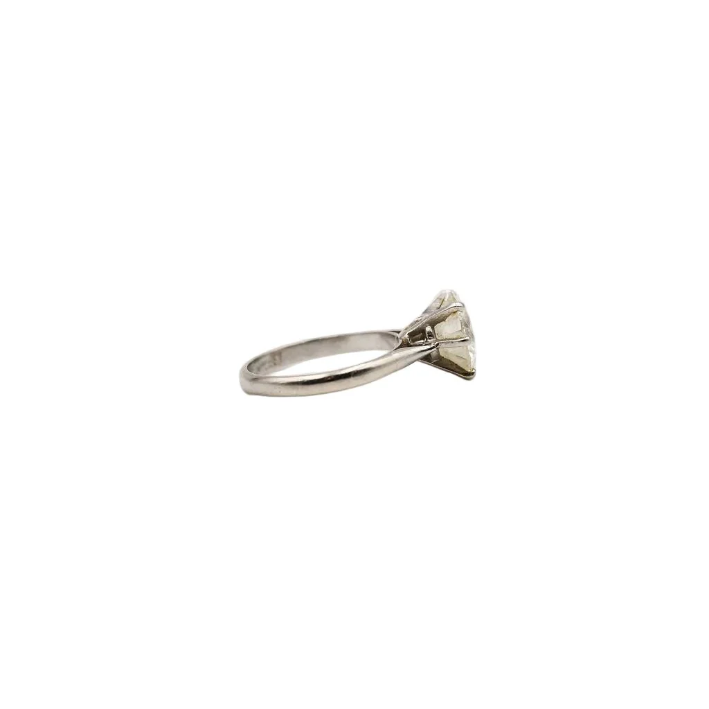 Bague Solitaire en or blanc et diamant - Image 13