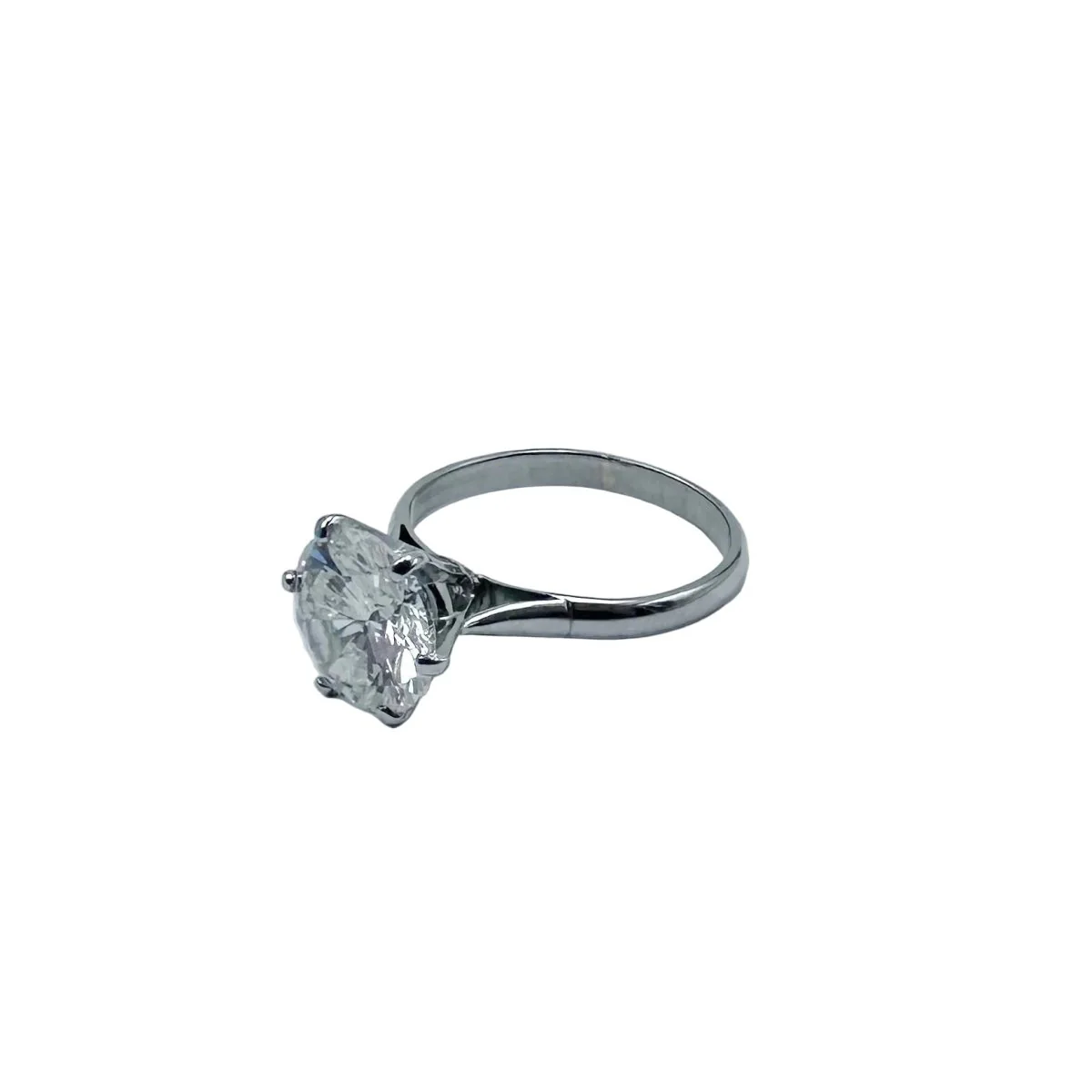 Bague Solitaire en or blanc et diamant - Image 3