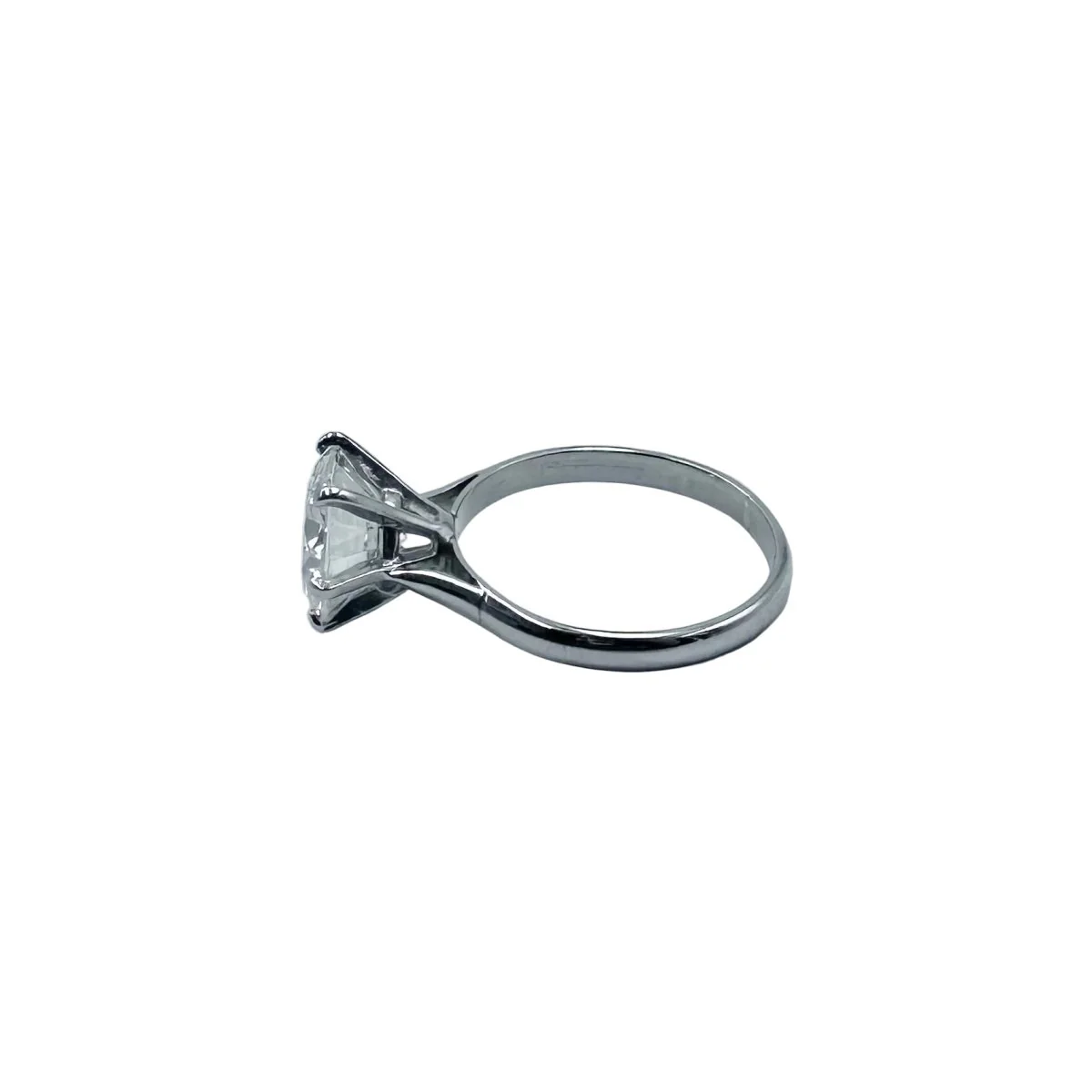 Bague Solitaire en or blanc et diamant - Image 4