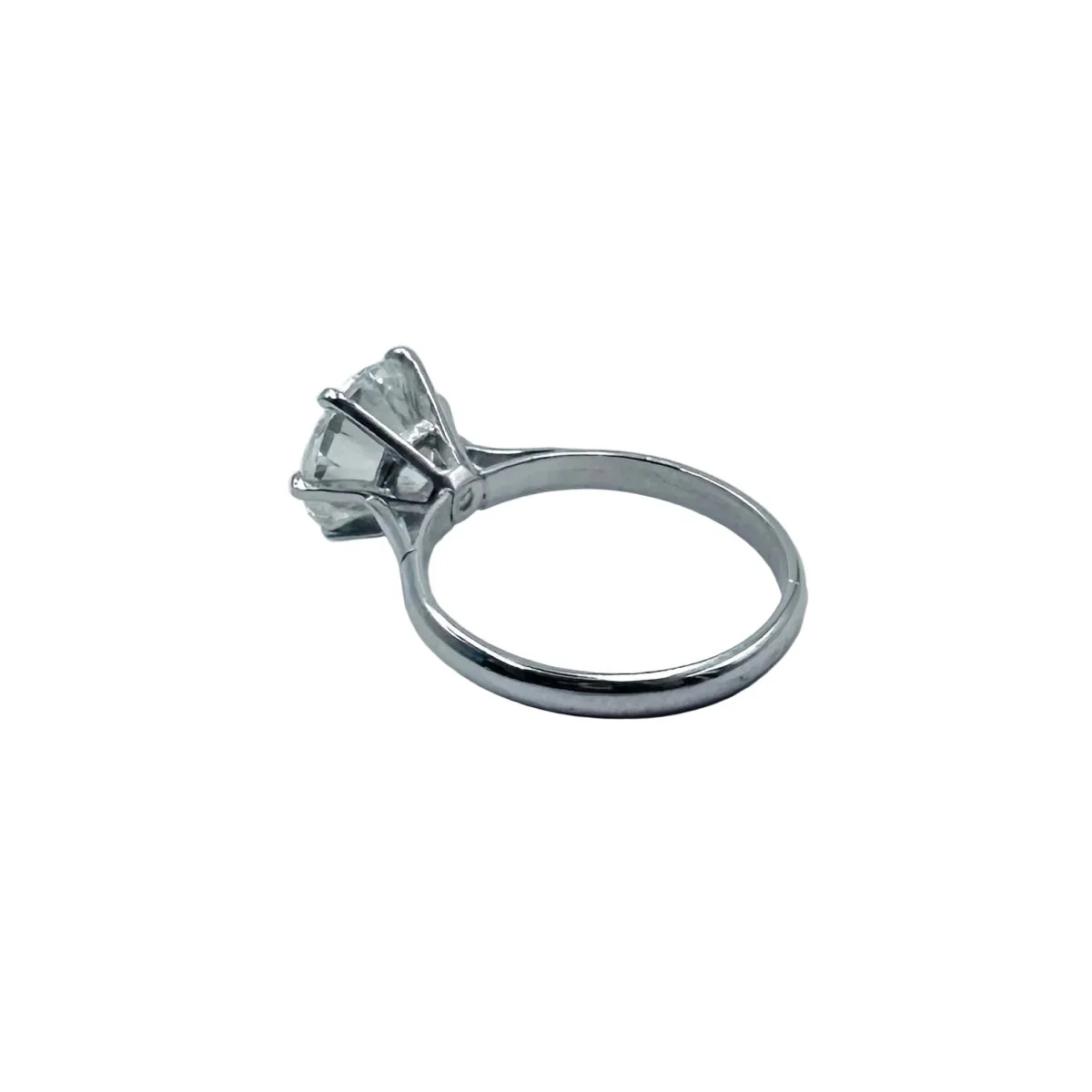 Bague Solitaire en or blanc et diamant - Image 5