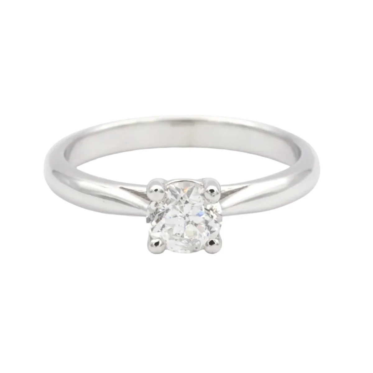 Bague Solitaire en or blanc et diamant