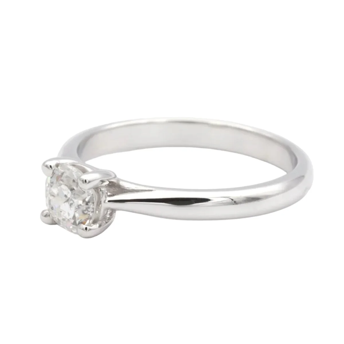 Bague Solitaire en or blanc et diamant - Image 2