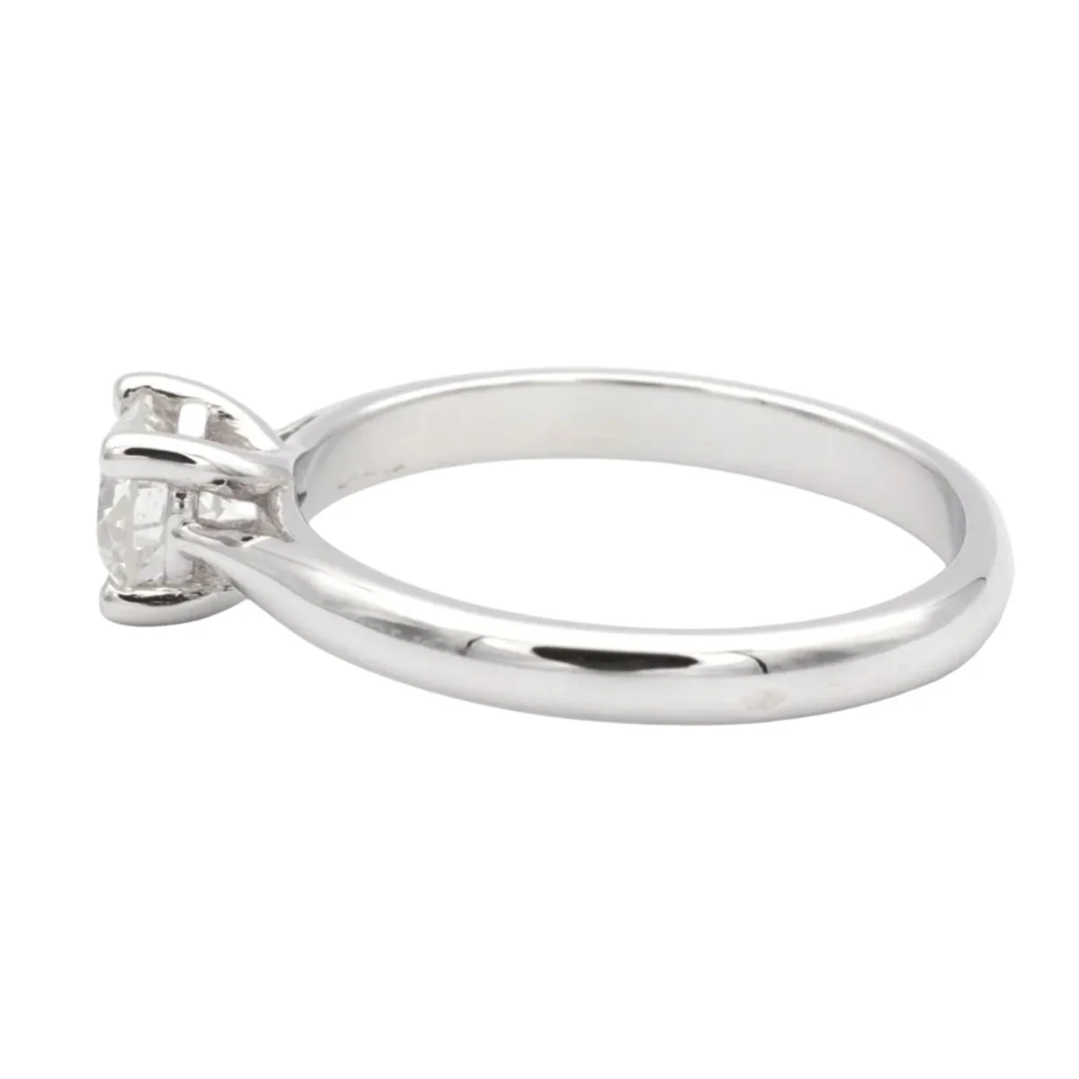 Bague Solitaire en or blanc et diamant - Image 3