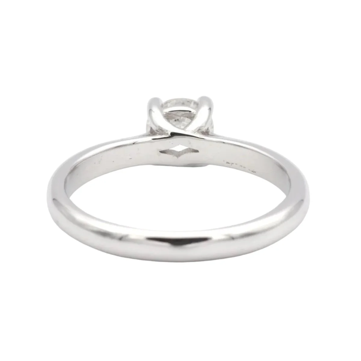Bague Solitaire en or blanc et diamant - Image 4