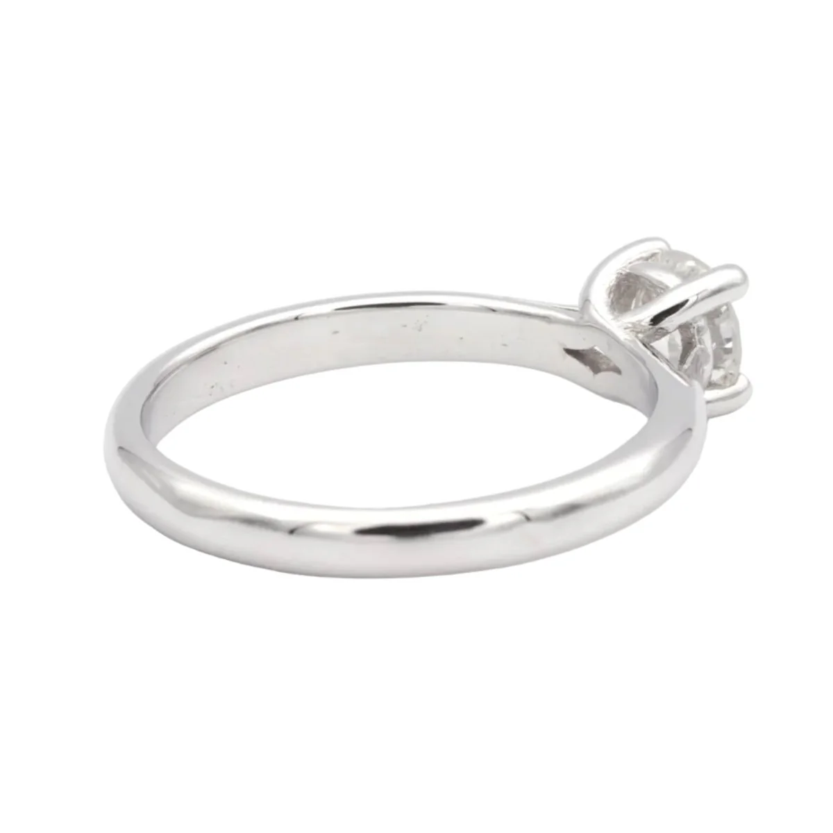 Bague Solitaire en or blanc et diamant - Image 5