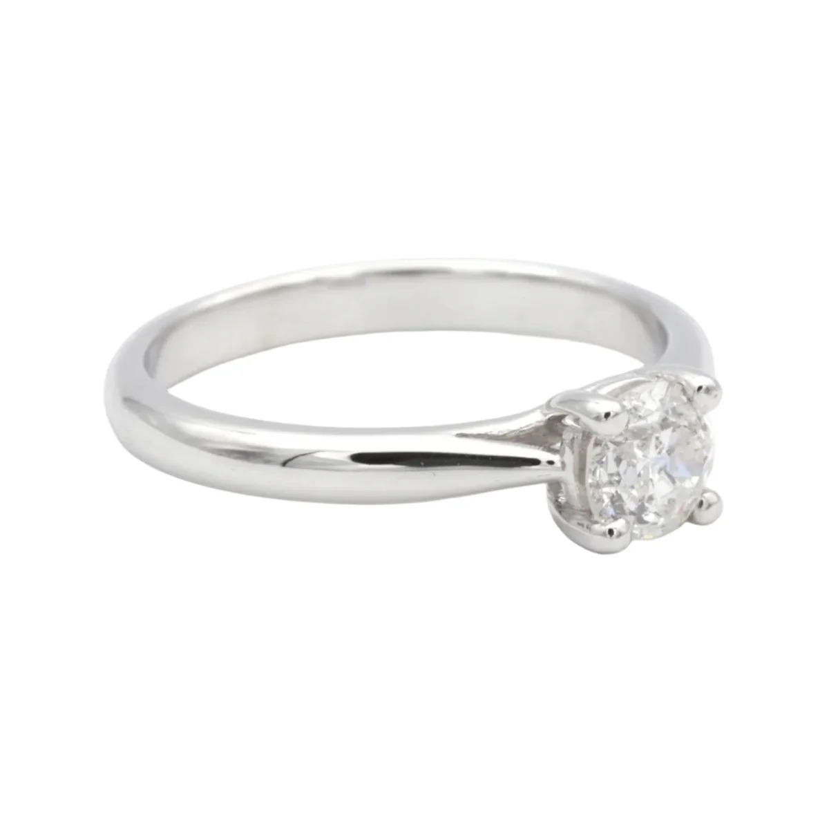 Bague Solitaire en or blanc et diamant - Image 6