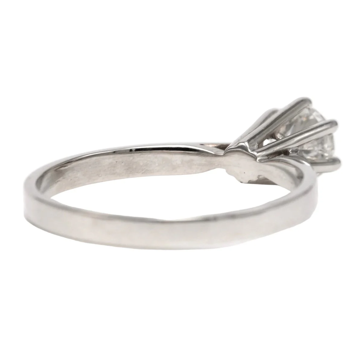 Bague Solitaire en or blanc et diamant - Image 5