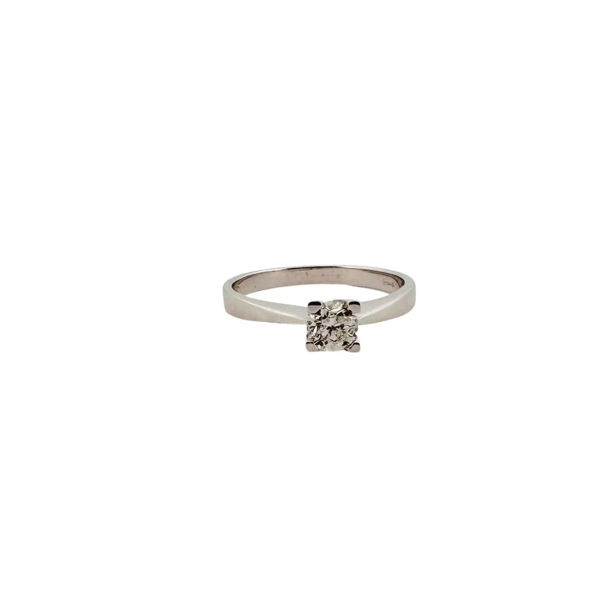 Bague Solitaire en or blanc et diamant