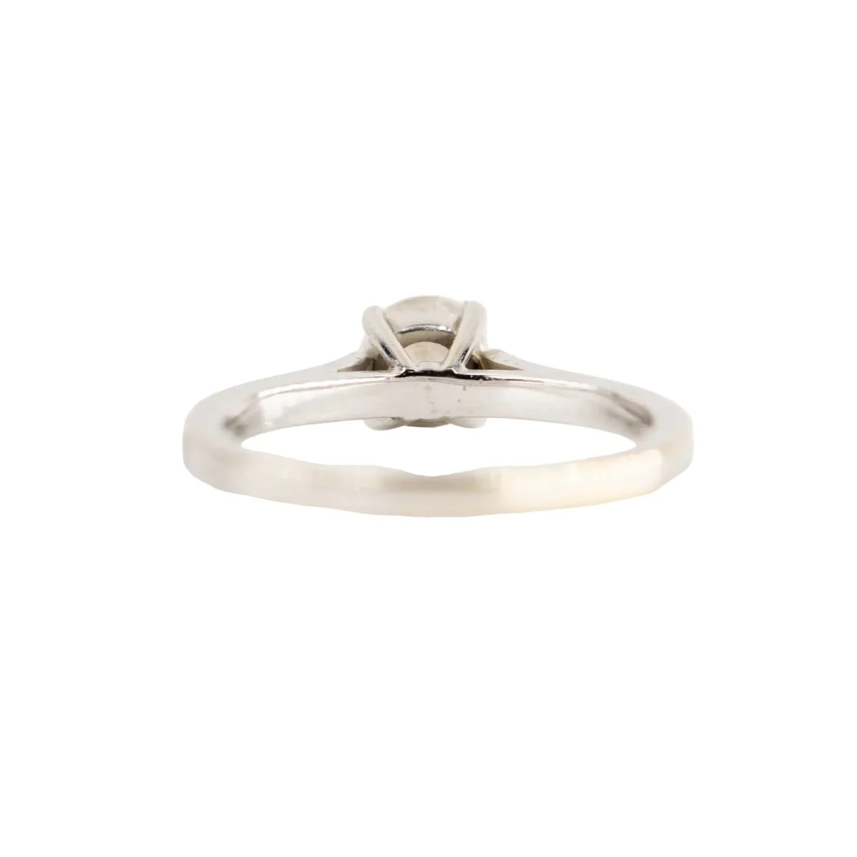 Bague Solitaire en or blanc et diamant - Image 4