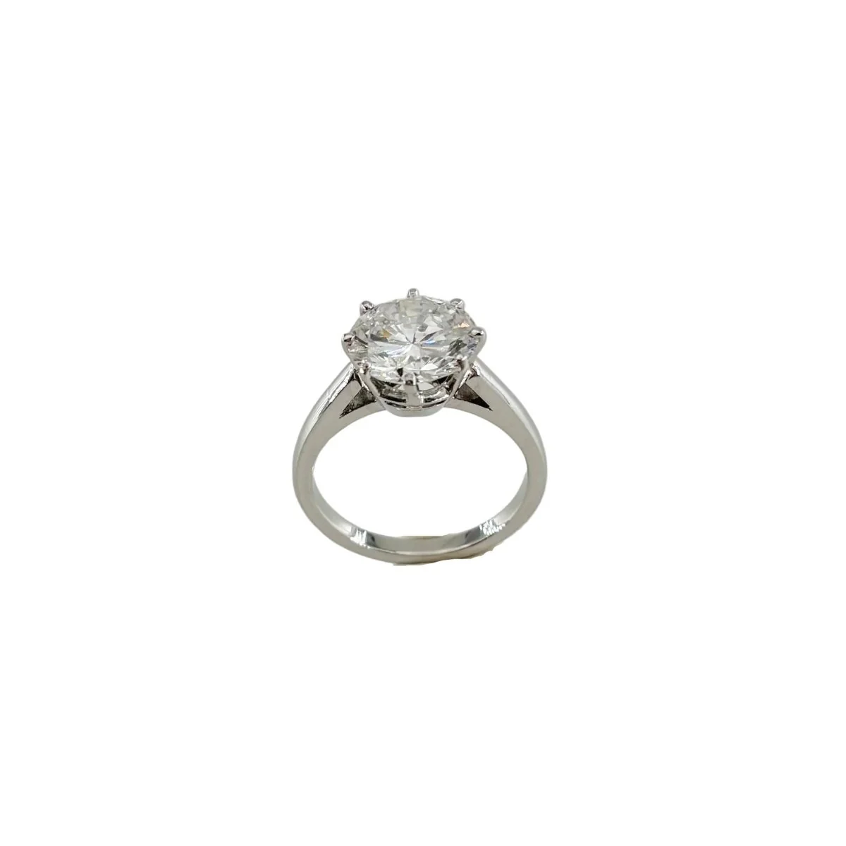 Bague Solitaire en or blanc et diamant - Image 2
