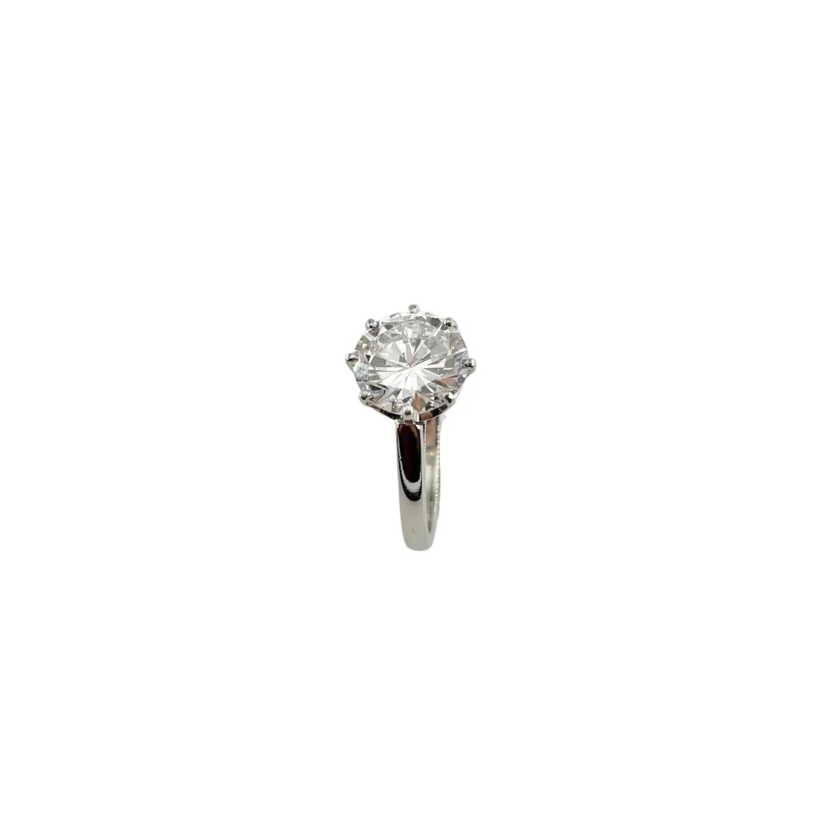 Bague Solitaire en or blanc et diamant - Image 3