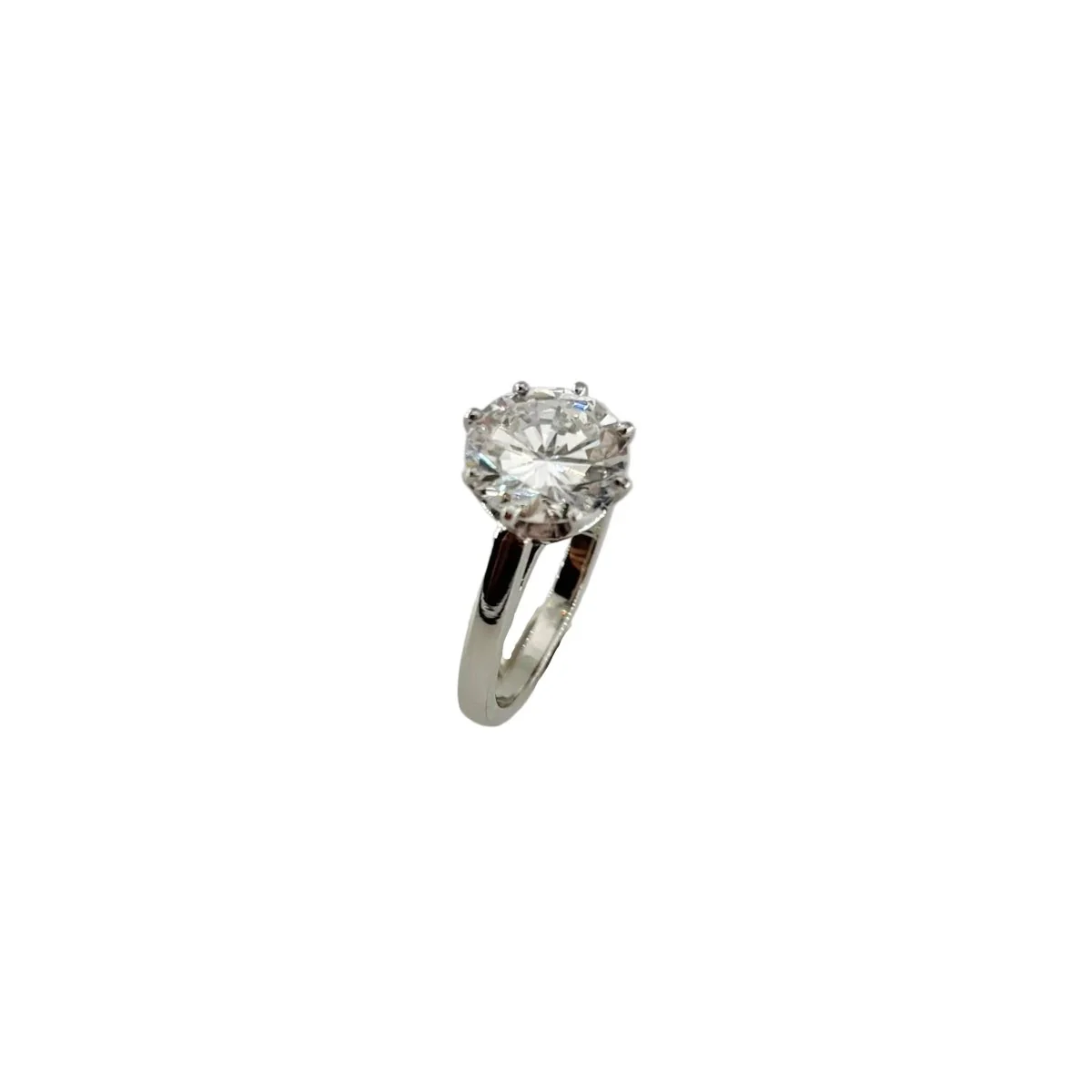 Bague Solitaire en or blanc et diamant - Image 7