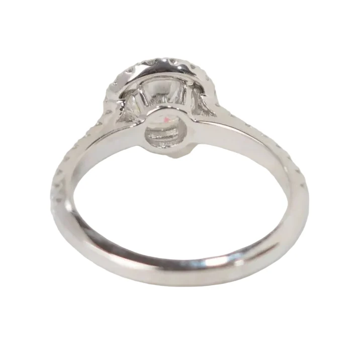 Bague Solitaire en or blanc et diamants - Image 6