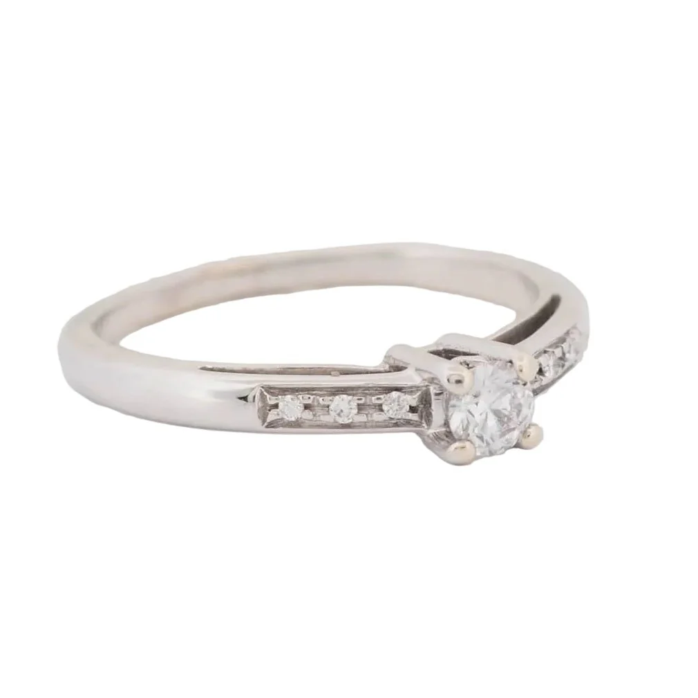 Bague Solitaire MAUBOUSSIN "Sel de ma vie" en or blanc et diamants - Image 4