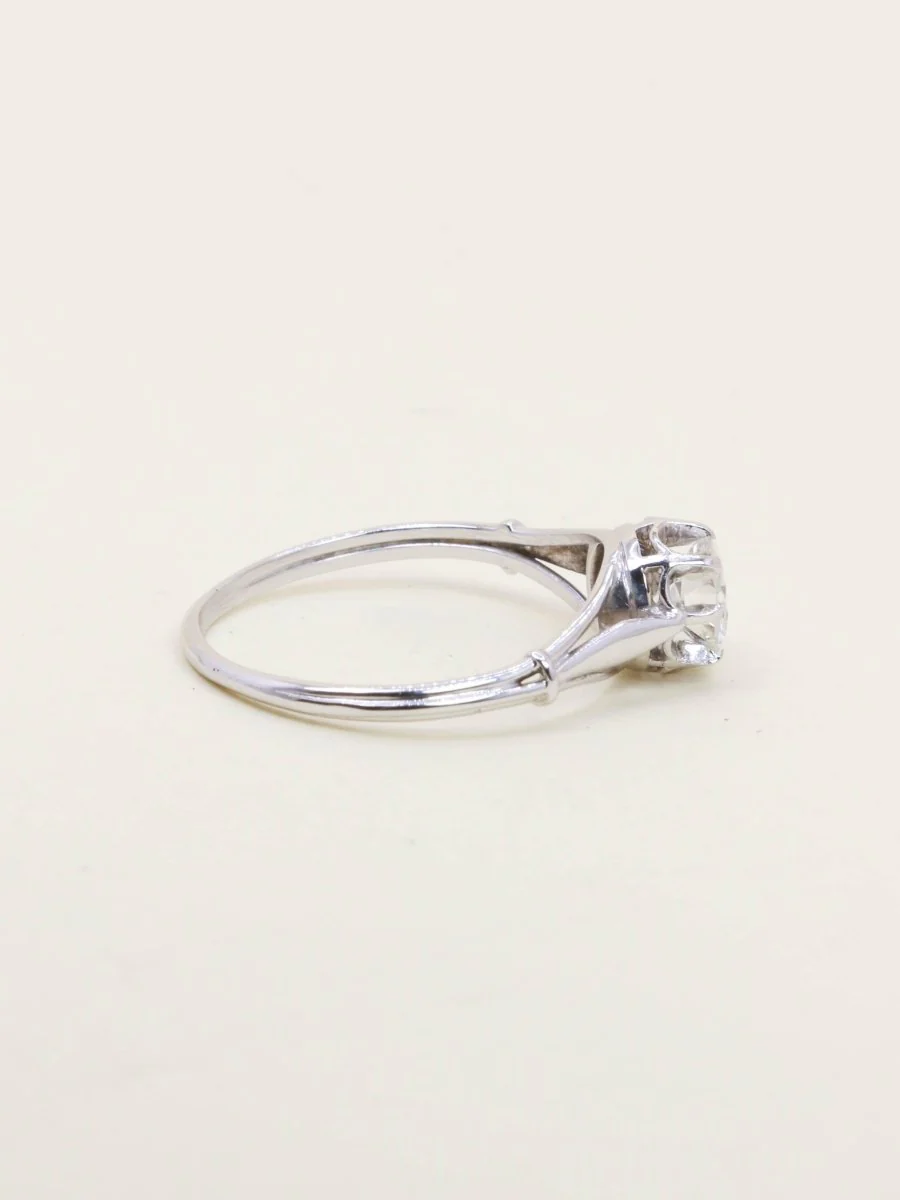 Bague solitaire or blanc diamant 0,70 ct - Image 5