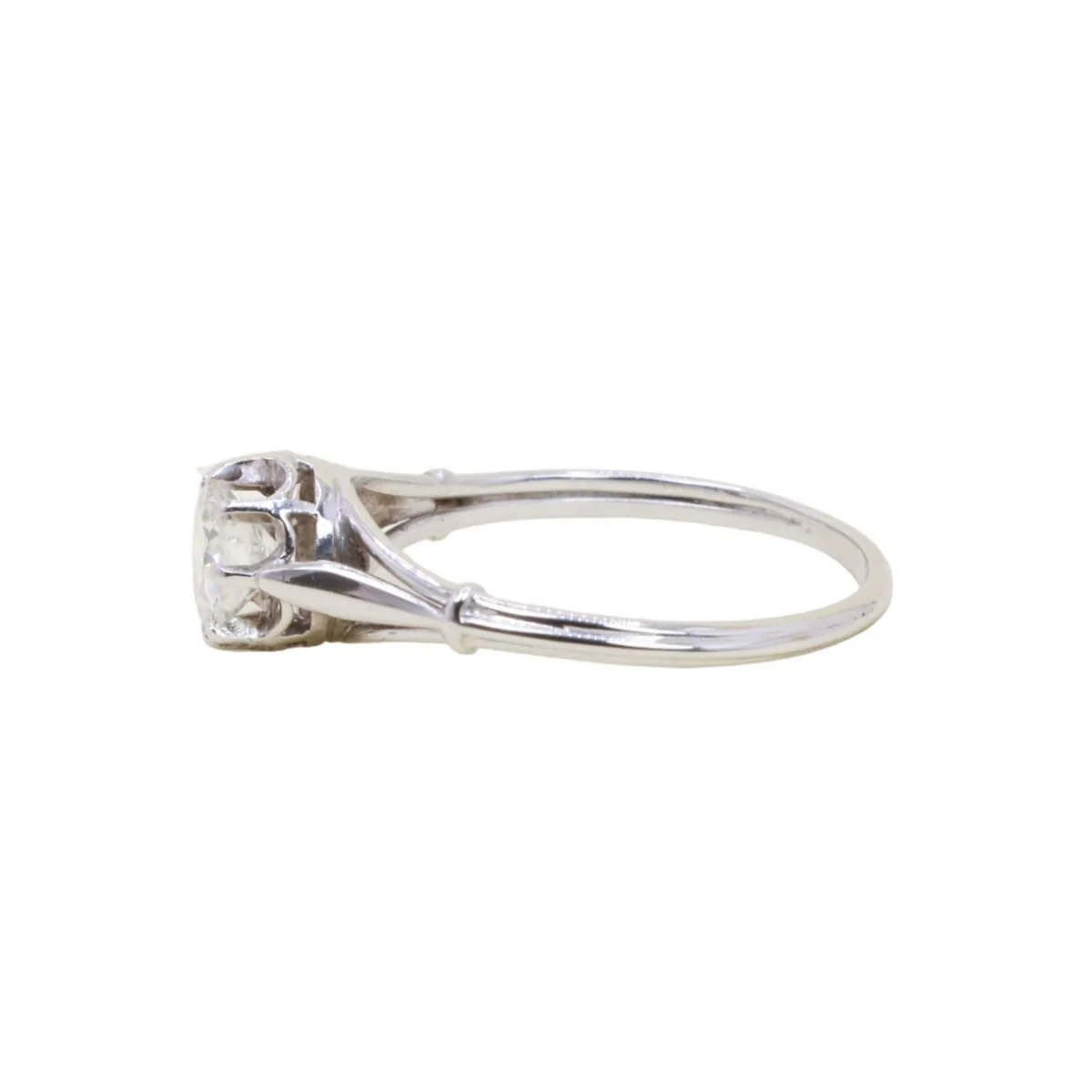 Bague solitaire or blanc diamant 0,70 ct - Image 8