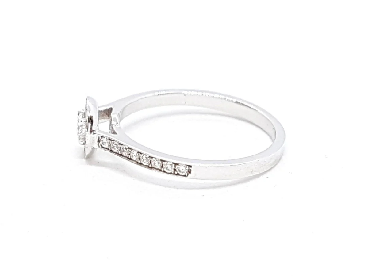 Bague Solitaire Or blanc Diamant - Image 10